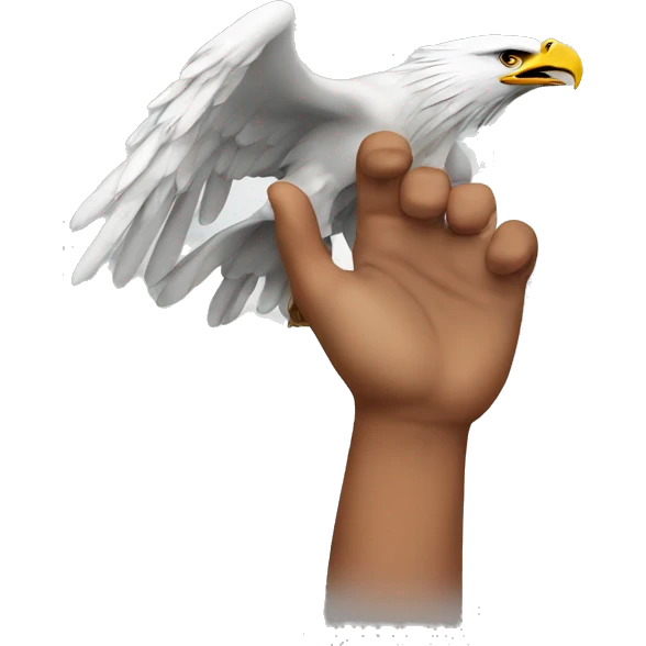 Albanian hand with eagle emoji