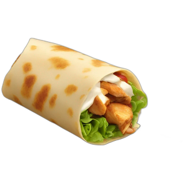 Fork-and-chicken-wrap emoji