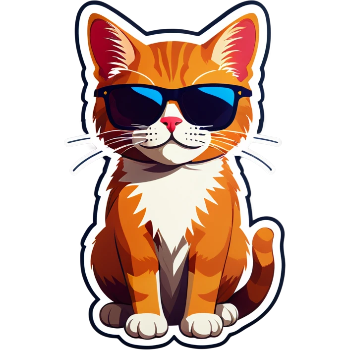 Cat with sunglasses emoji