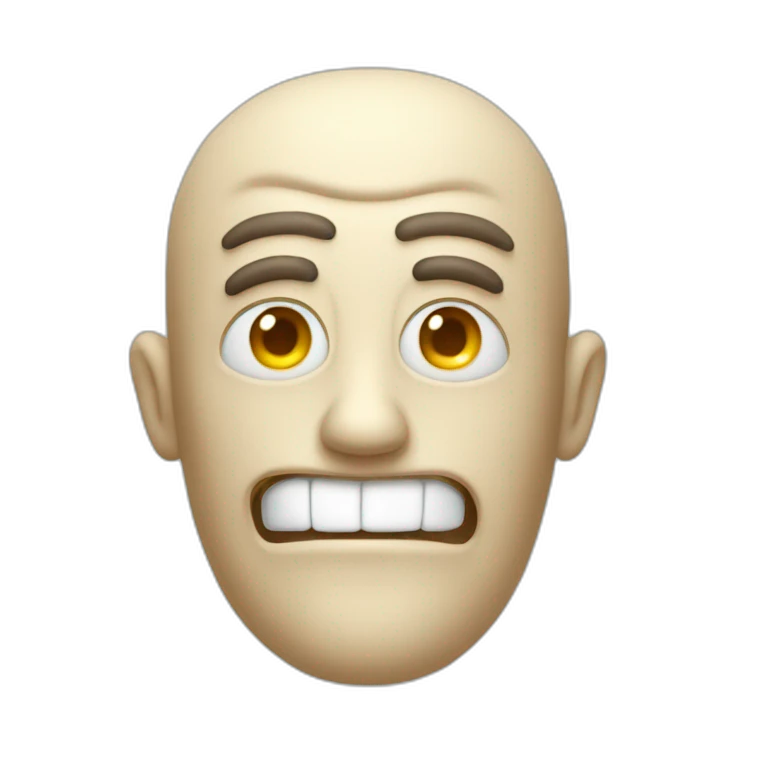 un fantôme méchant emoji