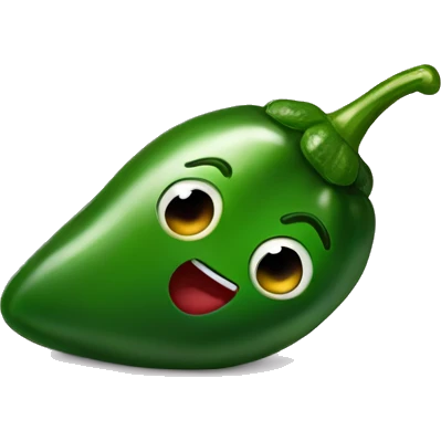 A baby jalapeno pepper emoji