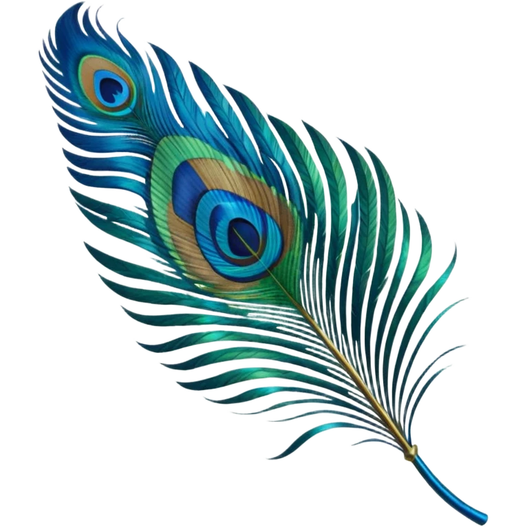 Peacock feather emoji
