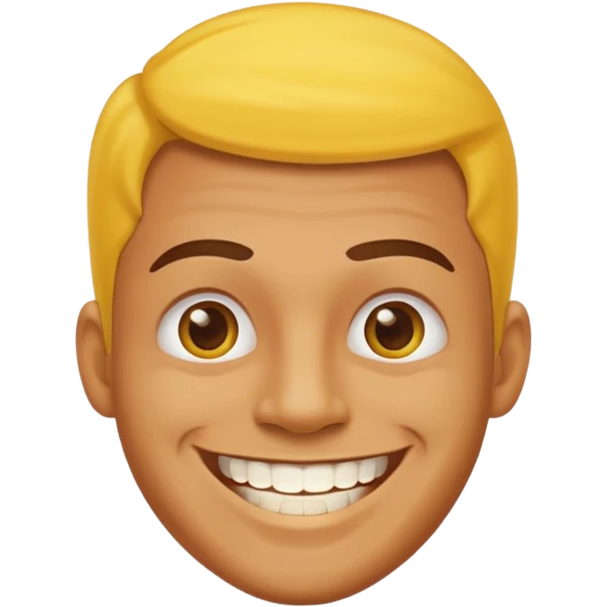 man a yellow teeth emoji