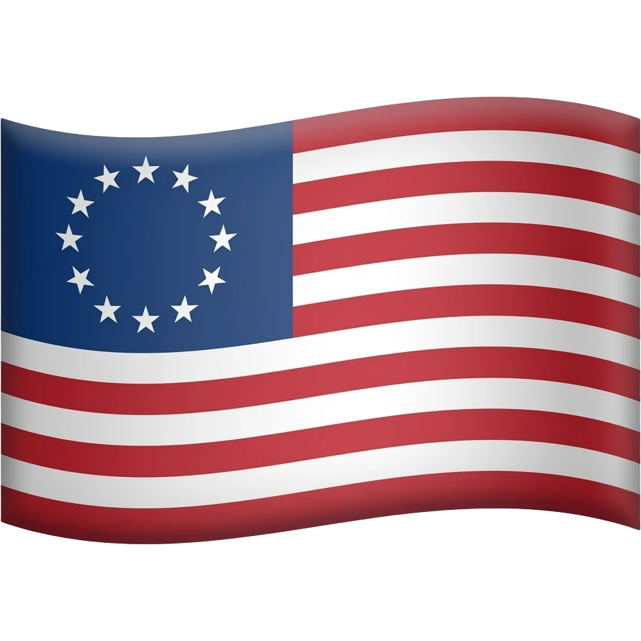 Betsy Ross flag emoji