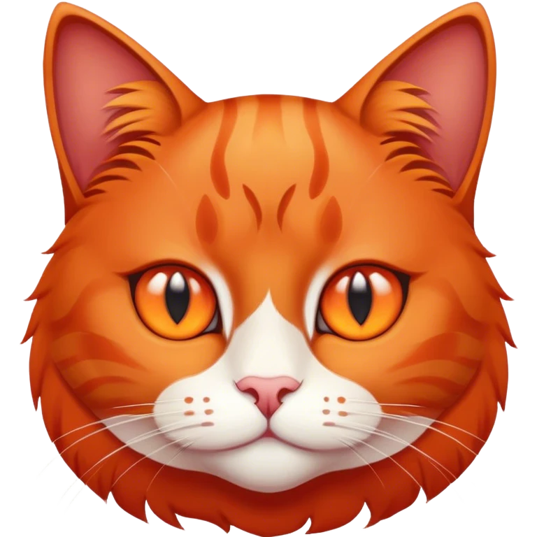 red cat emoji