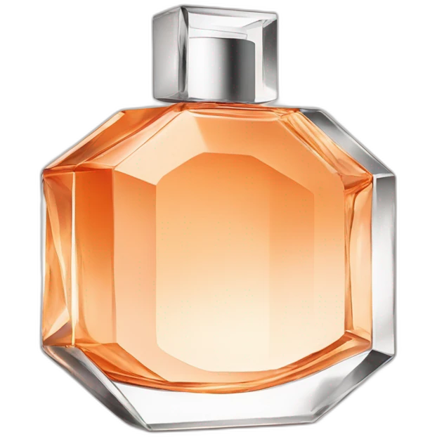 Iconic Octogonal Crystal Fragrance Bottle Orange Tint emoji