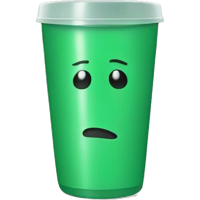 Green tumbler emoji