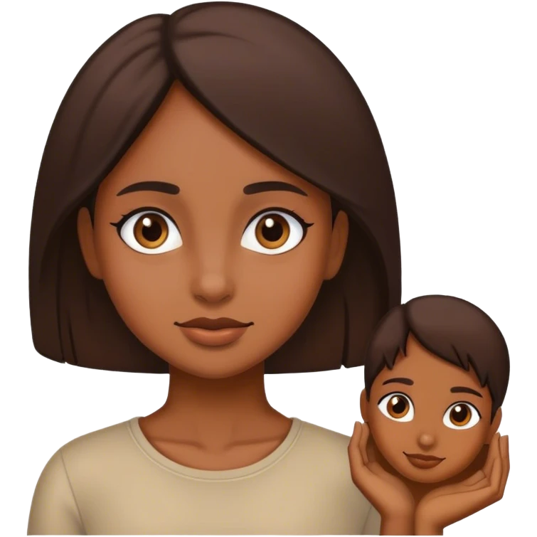 Chica morena emoji