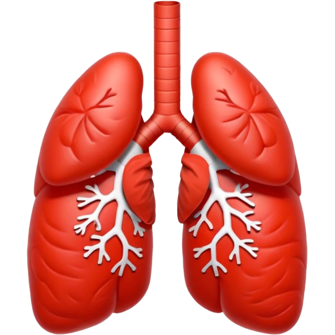 very simple cartoonish lungs emoji emoji