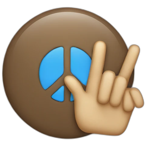 selfie peace sign emoji