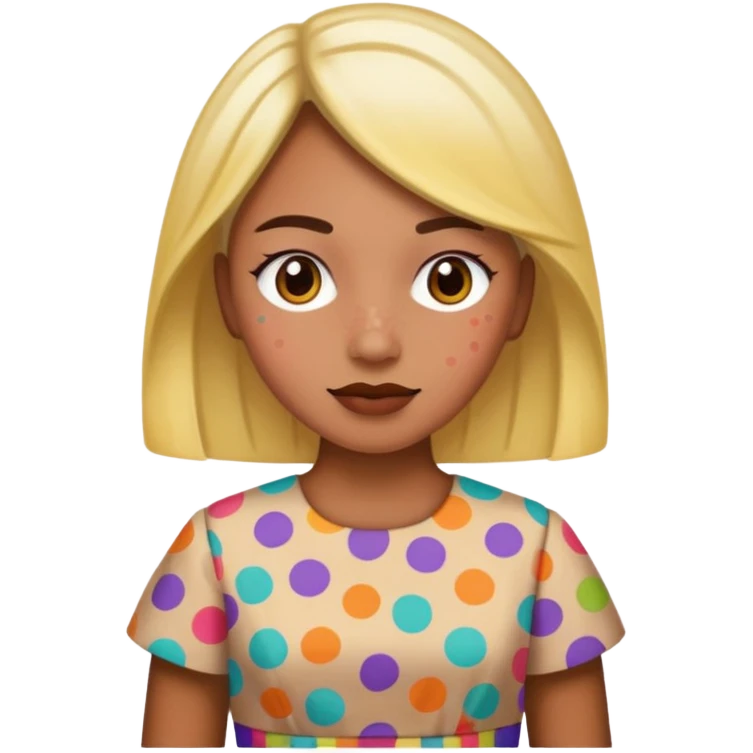 spotted dress emoji