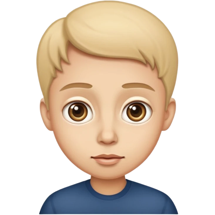 caricature style cartoon, big eyes,  emoji