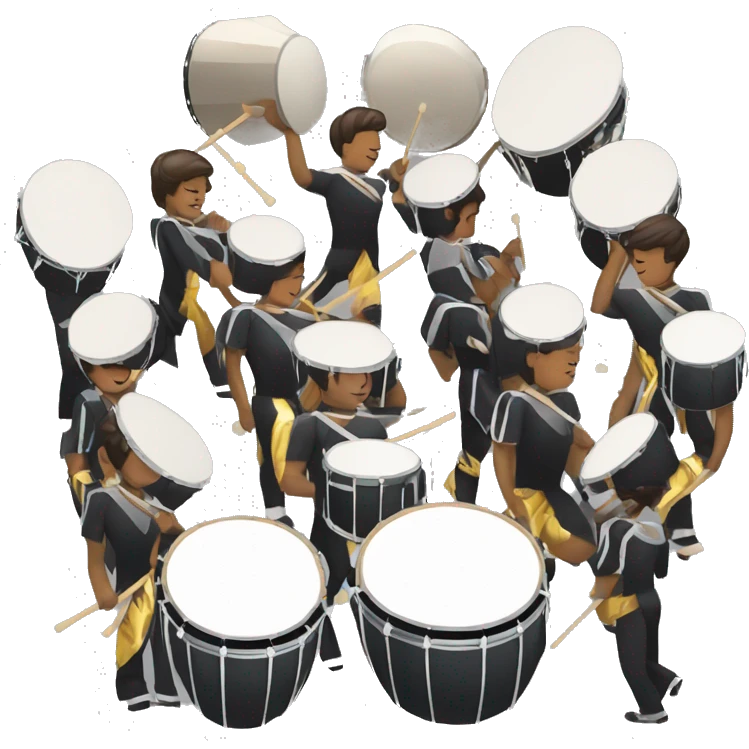 drum line marching percussion emoji
