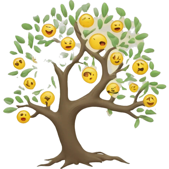 family tree logo minimal emoji