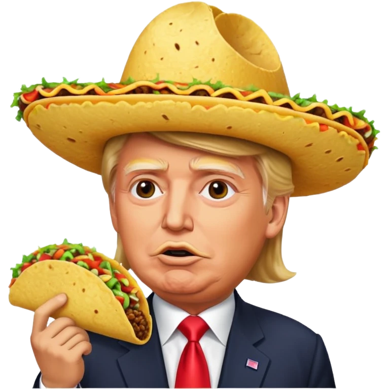 Donald trump taco face emoji