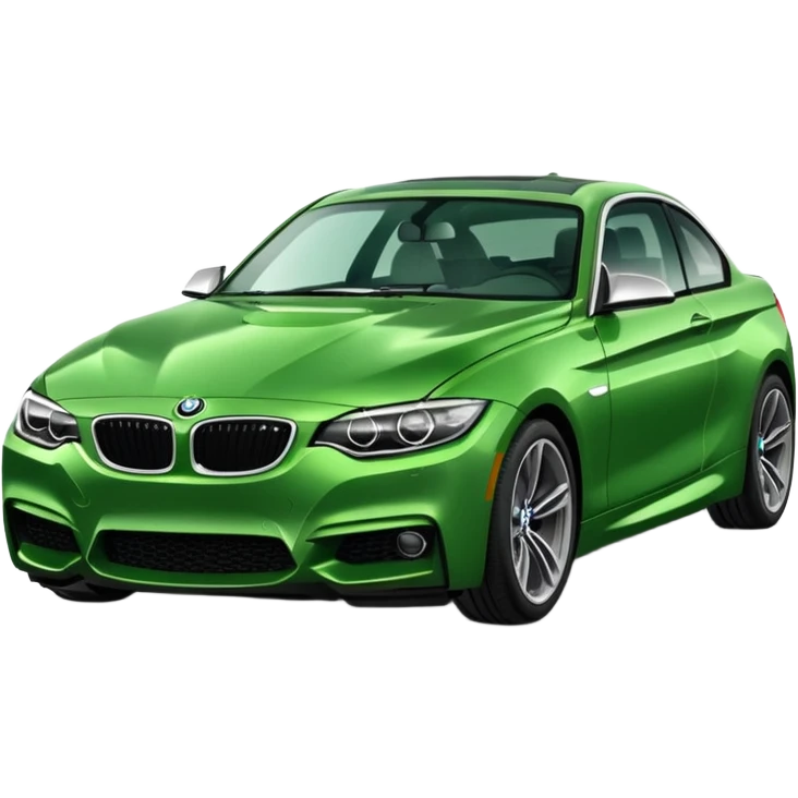 a green BMW emoji