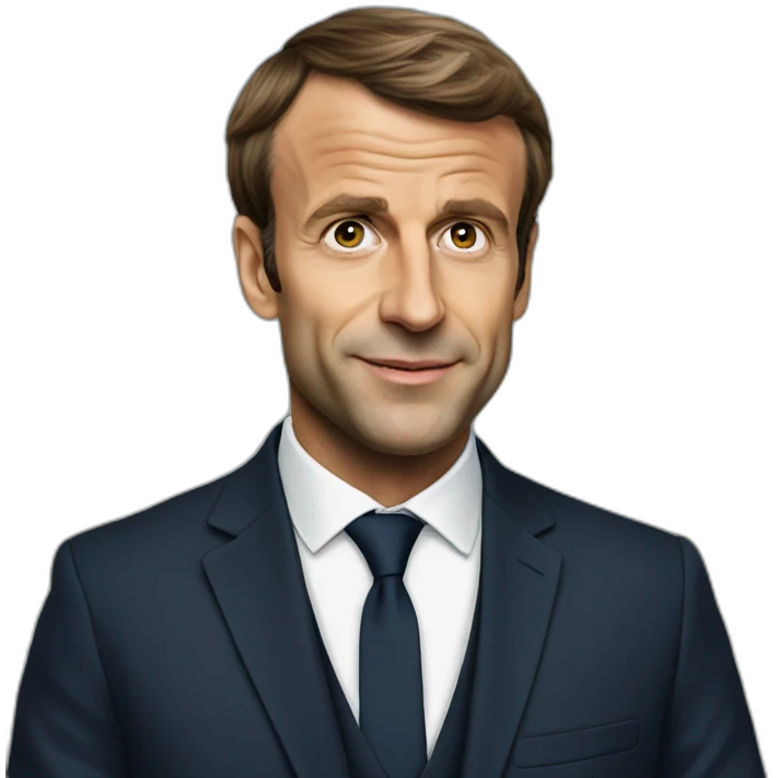 Emanuel Macron par terre  emoji