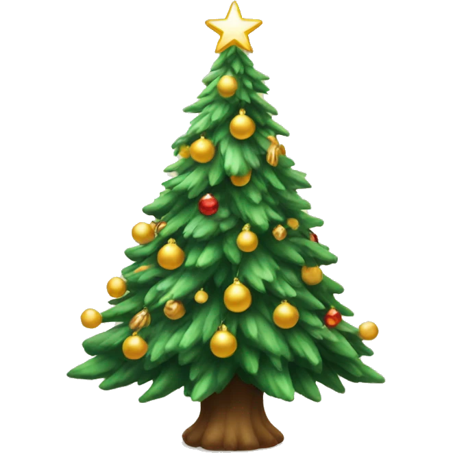 Magical Christmas tree emoji
