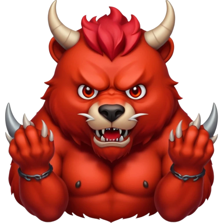 devil bear emoji