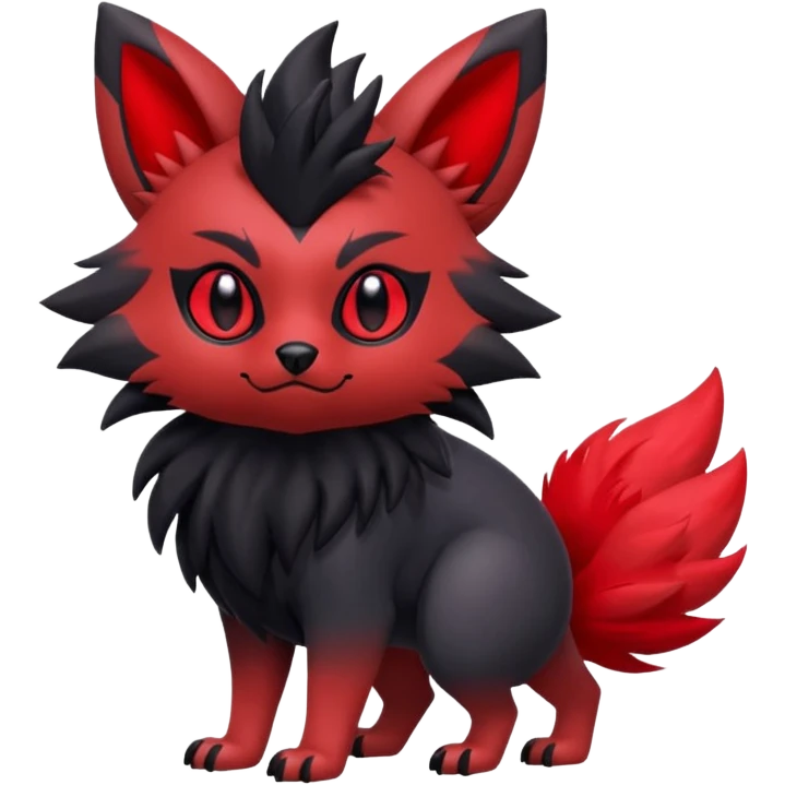 Zorua-Fakémon-hybrid-creature (full body)  emoji