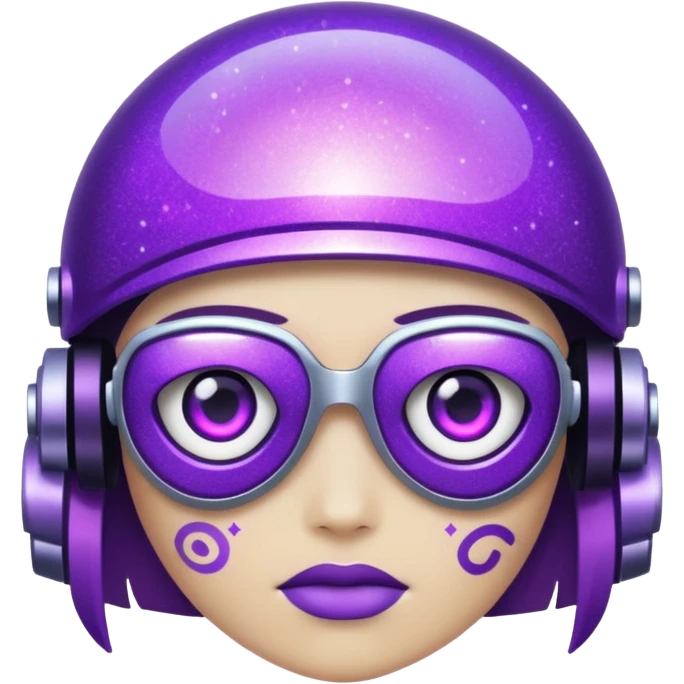 glitter music purple cyberpunk emoji
