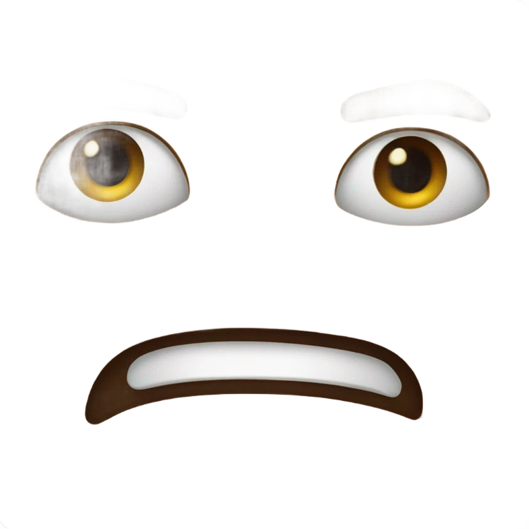 Mean face emoji