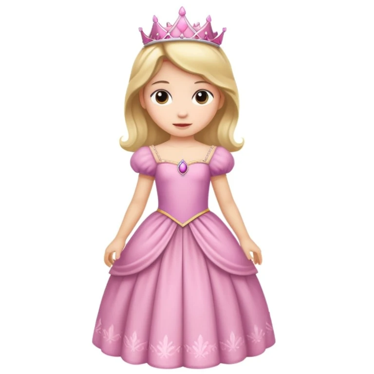 girls in a princess dress emoji