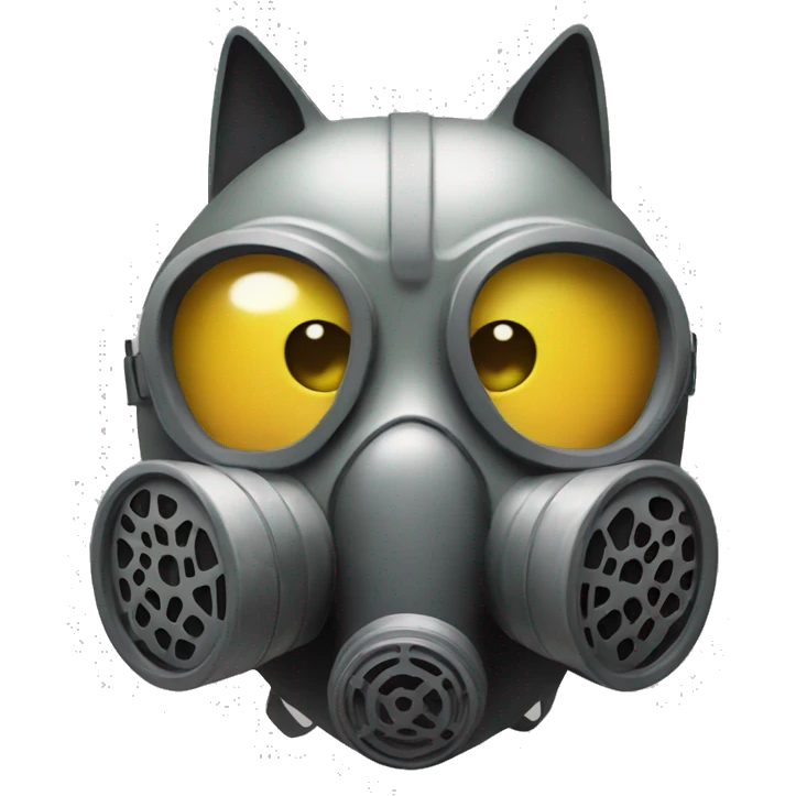 gas mask cat emoji