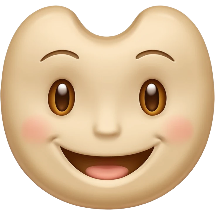 stomach with smiling face emoji