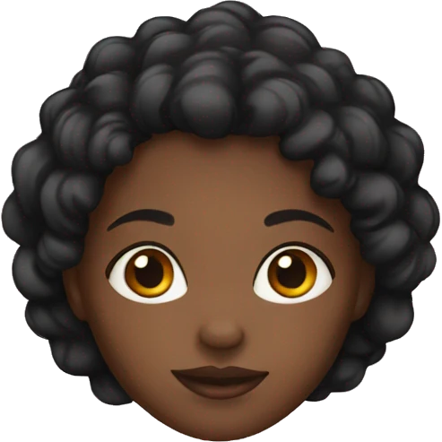 Black girl emoji