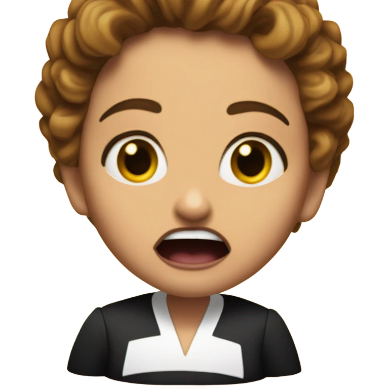 judge judy open mouth facing up famous clip emoji
