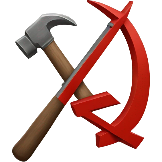 Hammer and sickle emoji