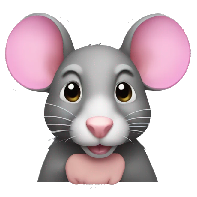 rat with pink nails emoji