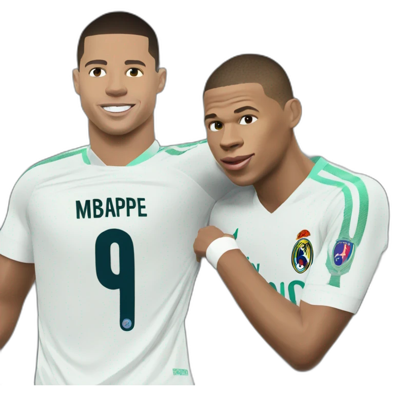 Ronaldo et mbappe emoji