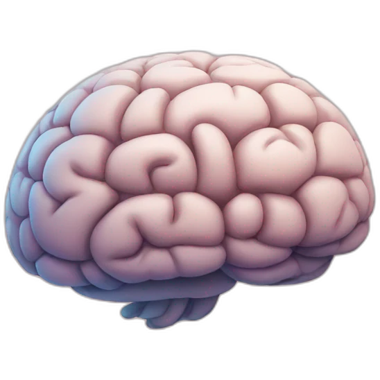 funny brain emoji