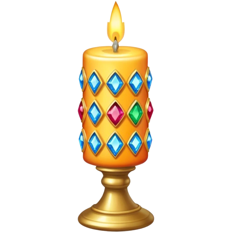 Bejeweled candle emoji