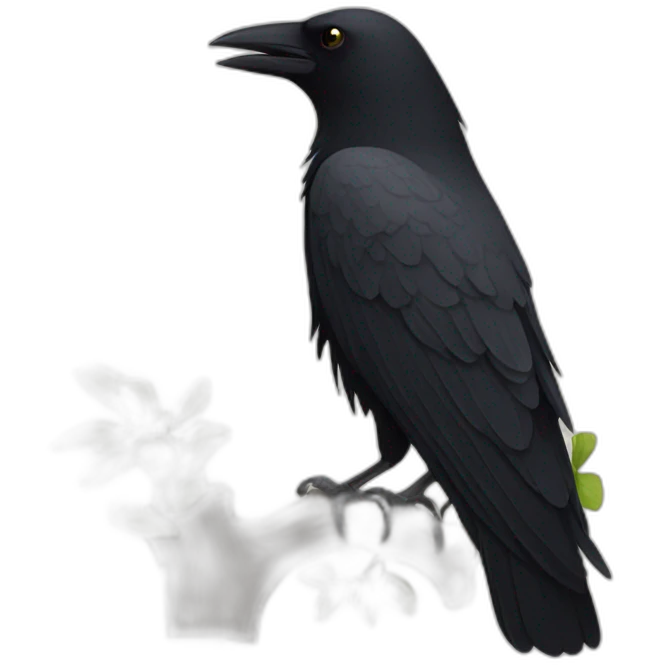 Crow emoji