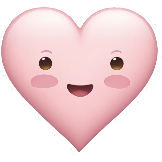light pink heart emoji