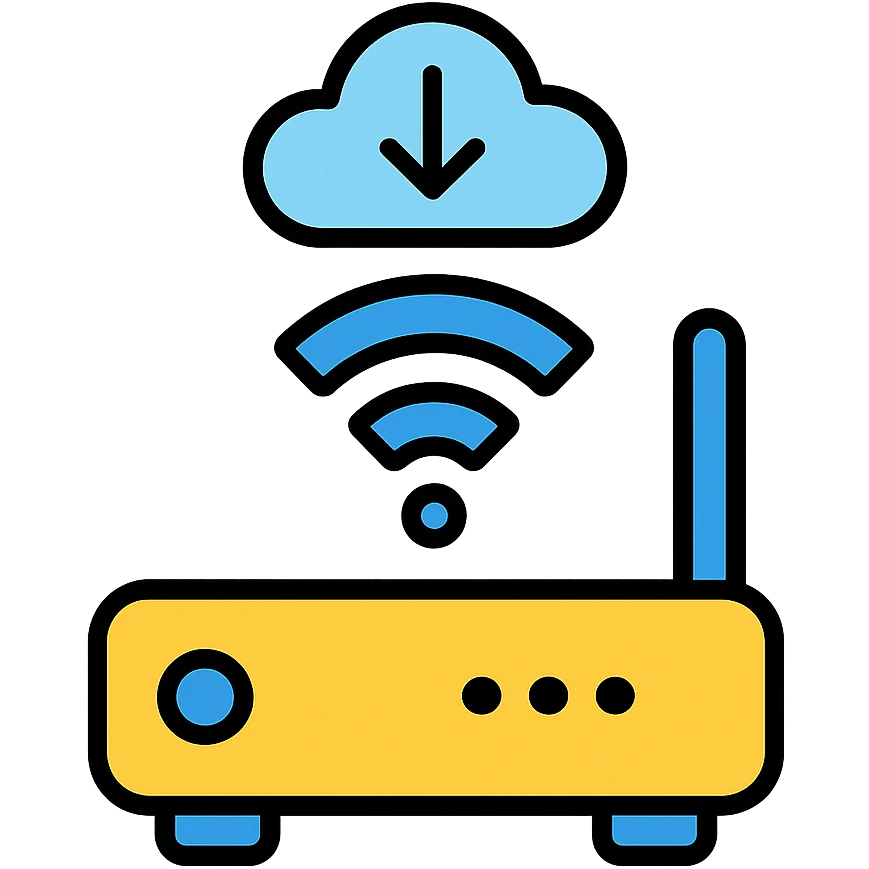 On-Demand Connectivity icon, modern, shades of blue emoji