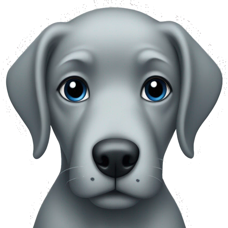 Blue dog emoji