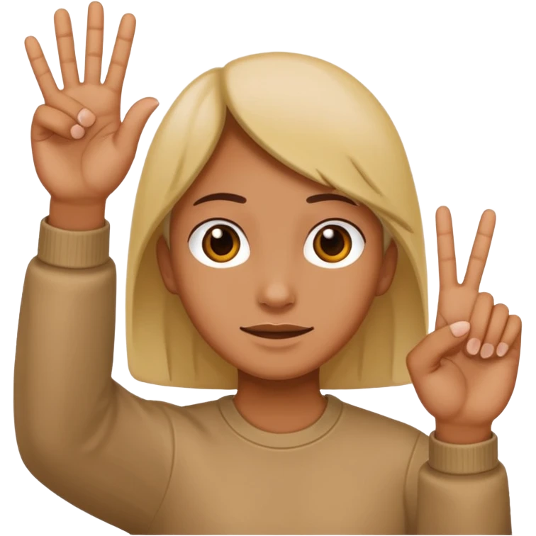 4 fingers holding up emoji