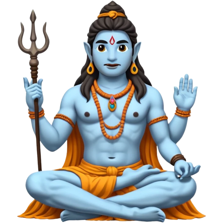Lord shiva sitting on kailash emoji
