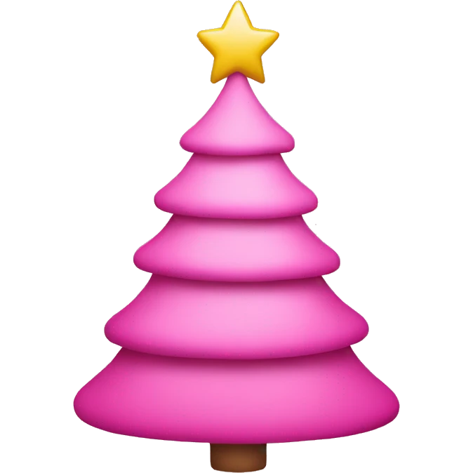 pink christmas tree emoji