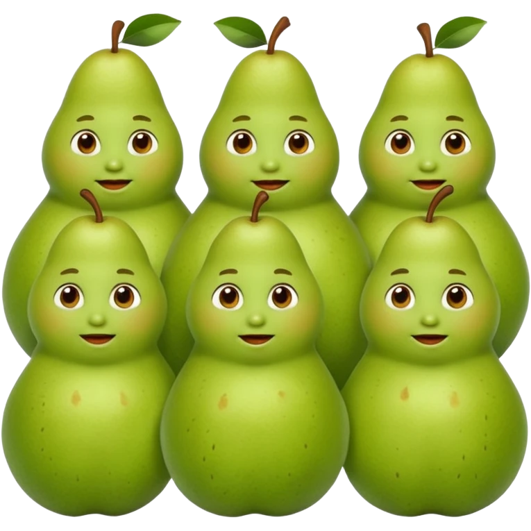 Freunde die aussehen wie birnen emoji