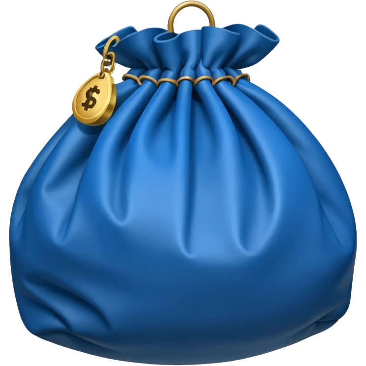 blue money bag emoji
