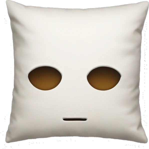 A pillow without a face emoji