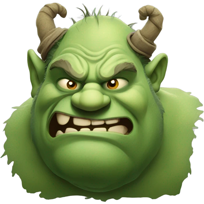Ugly ogre sleeping  emoji