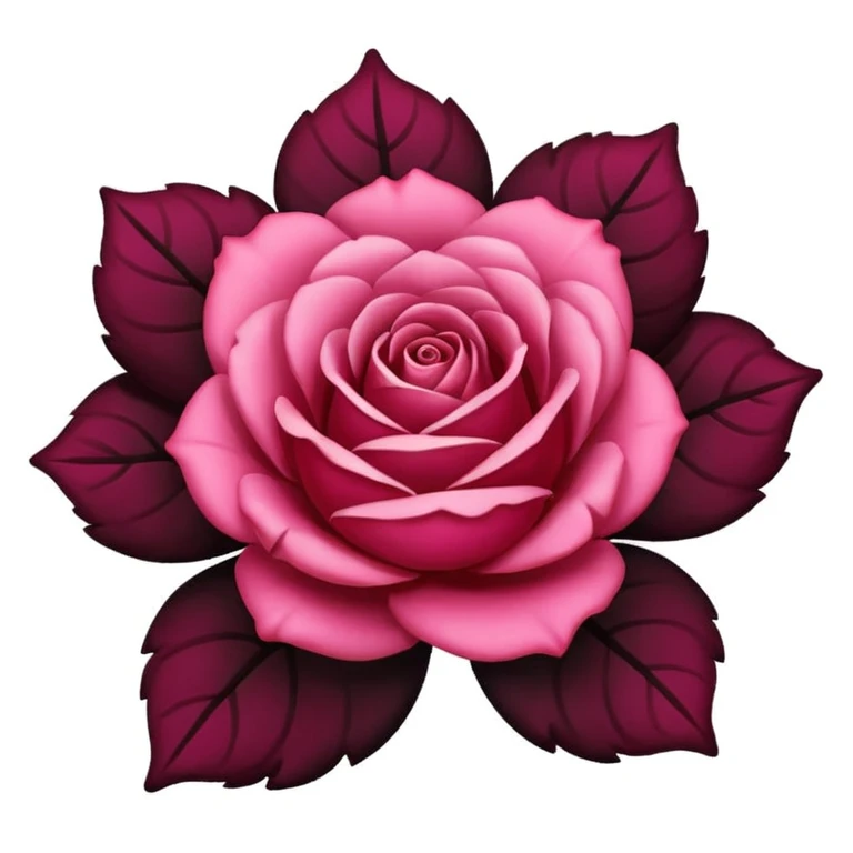 Rosa o flor negra emoji