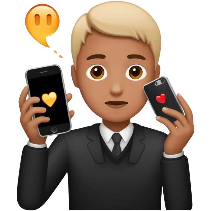 Person dropping phone emoji