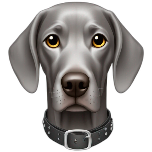 weimaraner steel punk emoji